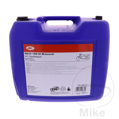 Huile Moteur 15W50 4T 20 L JMC Maxx HC-Synthèse