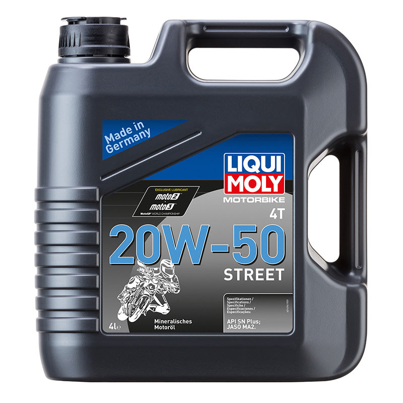 Huile moteur 4 temps Liqui Moly Street 4T 20W50 minérale 4 l