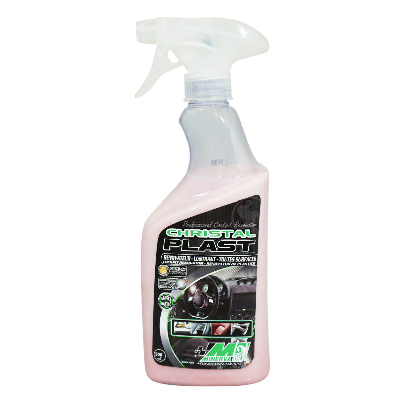 Lustreur-rénovateur Minerva Cristal Plast haute performance sans silicone 500 ml