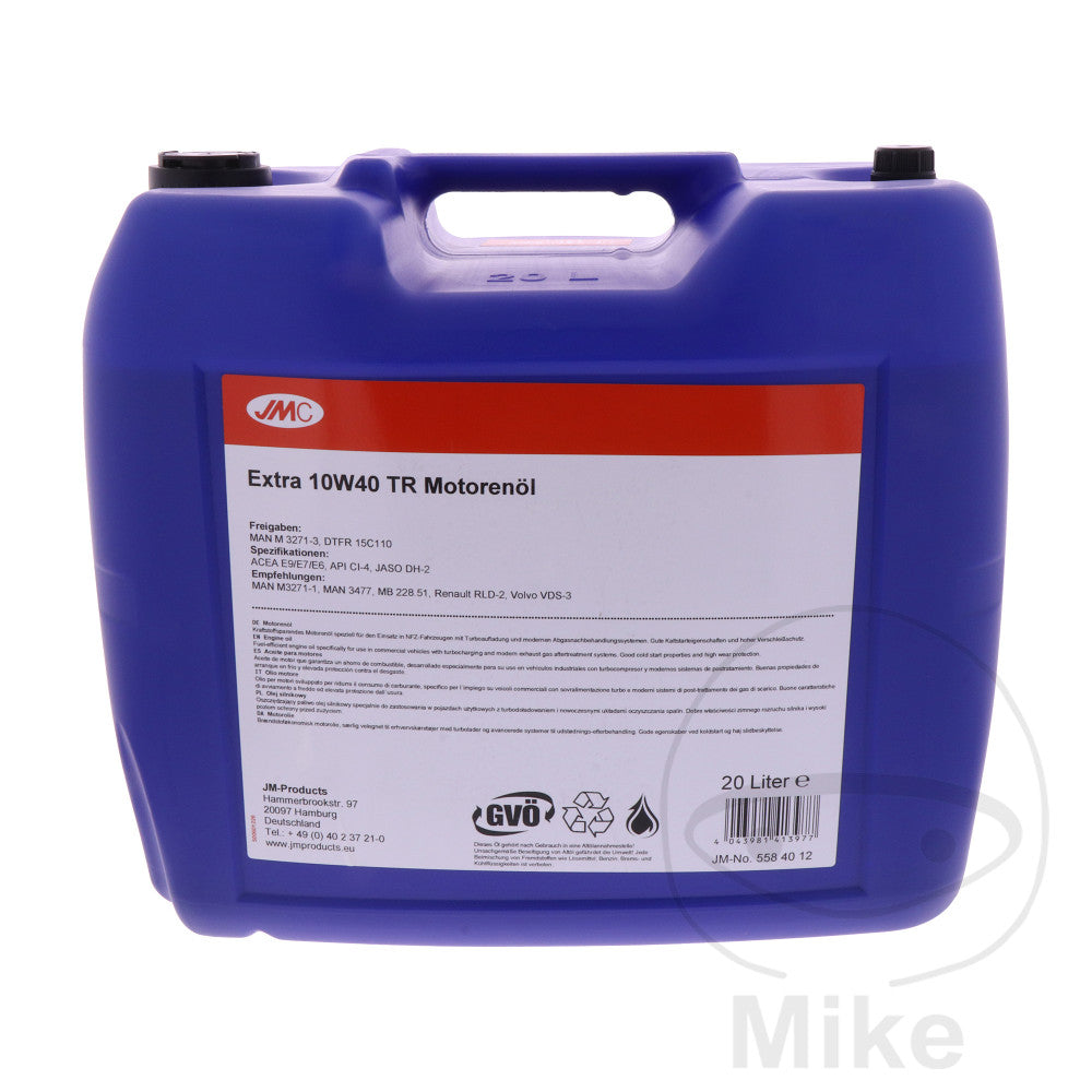 Huile moteur JMC 10W40 TR 20L