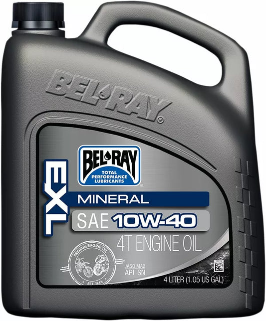 Huile minérale BEL-RAY pour moteurs 4 temps EXL
