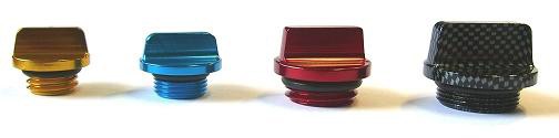 Bouchon d'huile anodisé adaptable YAMAHA bleu BRAZOLINE