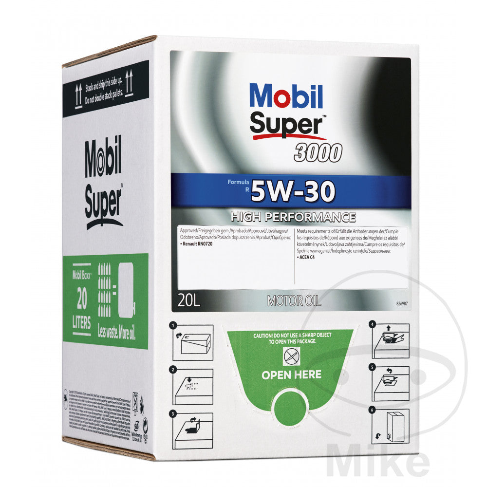 Huile moteur 5W30 Mobil 20 L avec robinet de vidange