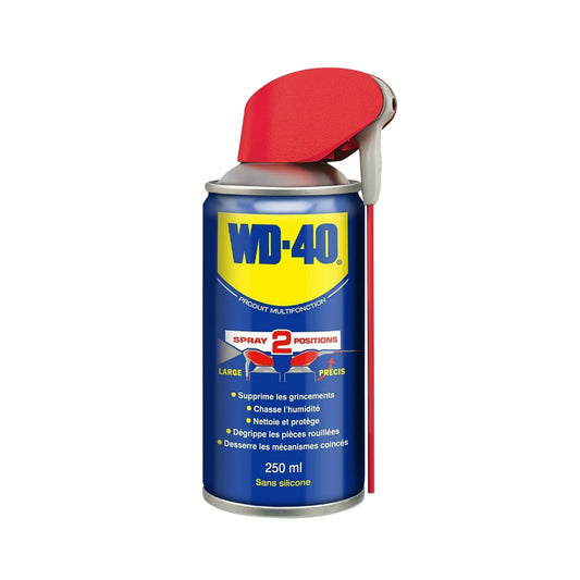 Lubrifiant WD-40 multifonction double position aérosol 250 ml