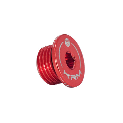 Bouchon d'huile boîte KRM Pro Ride aluminium CNC rouge Derbi 50 Senda GPR