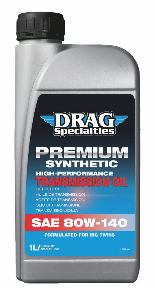 Huile de transmission DRAG SPECIALTIES OIL E-Drag Trans 80W140 1L