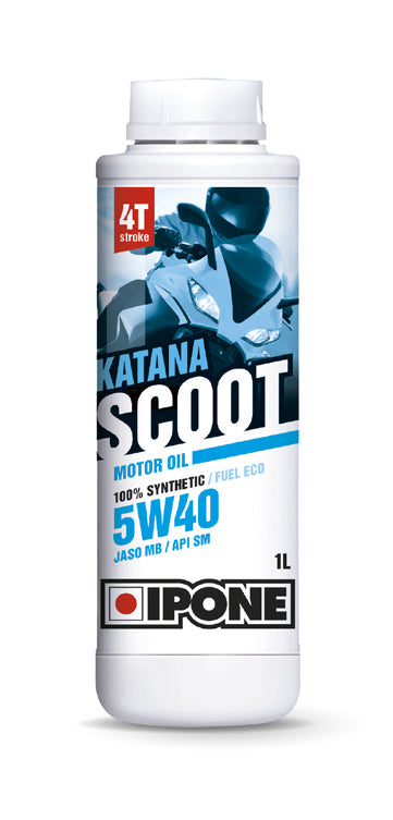 Huile moteur Ipone 4T Katana Scoot 5W40 100% synthèse 1L