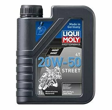 Huile moteur 4 temps Liqui Moly Moto Street 4T 20W50 minérale 1 l