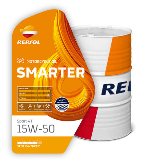 Huile moteur Repsol 208 L Smarter Sport 4T 15W-50