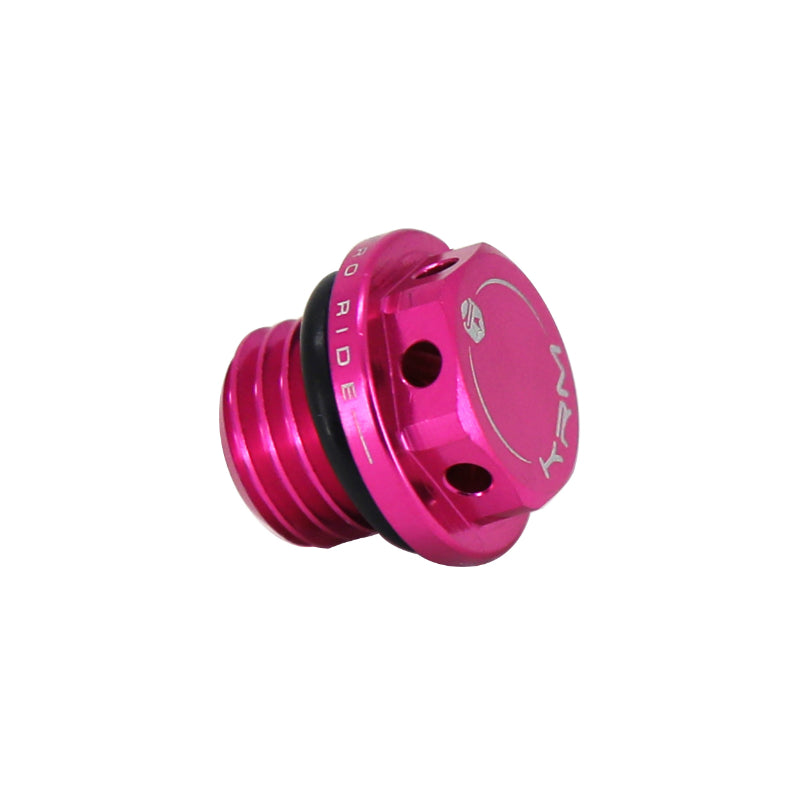 Bouchon d'huile 50 à boîte KRM Pro Ride pour Minarelli 50 AM6, Beta 50 RR, Rieju 50 MRT, Sherco 50 SM-R aluminium CNC rose