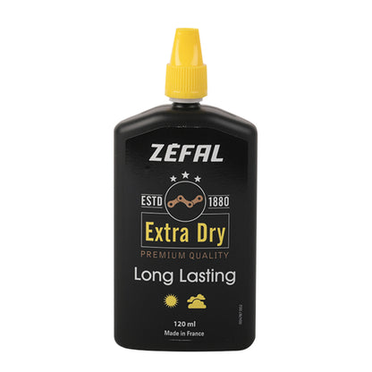 Lubrifiant chaîne vélo Zéfal Dry Wax condition sèche ou poussiéreuse 120 ml