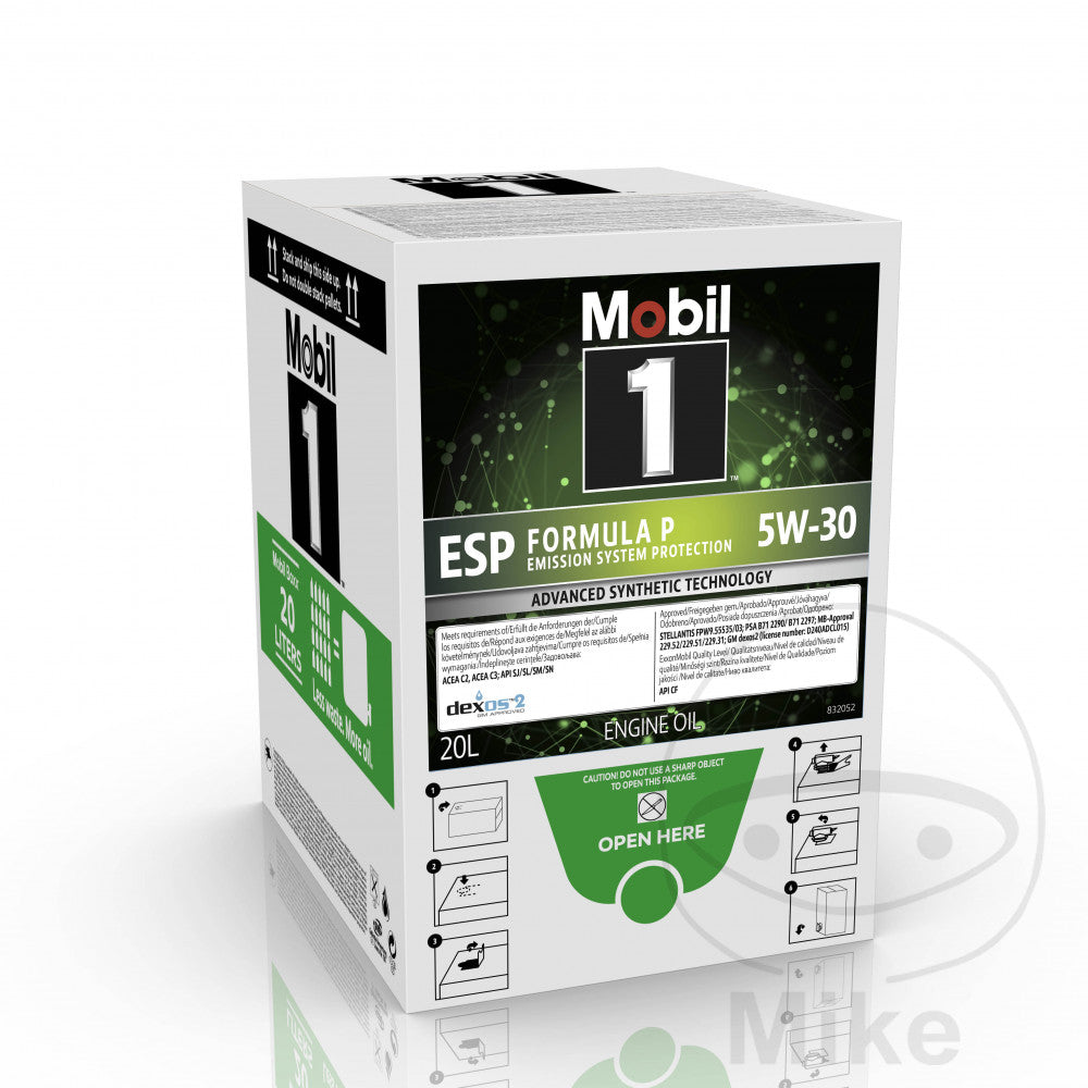 Huile moteur Mobil 5W30 FORM P 20 L
