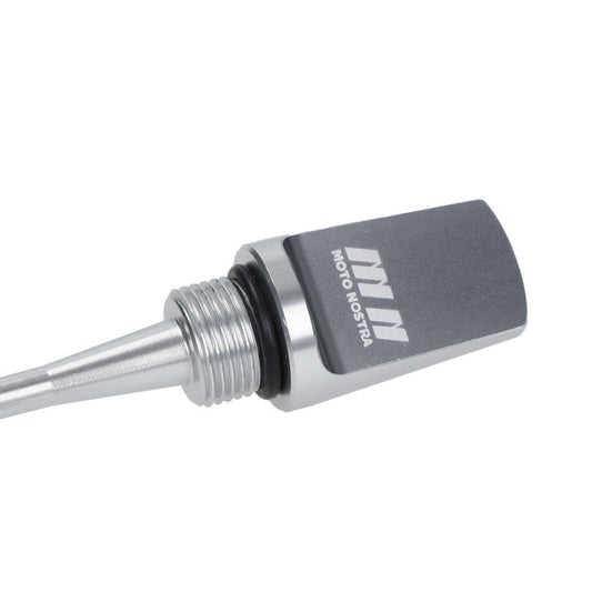 Jauge d'huile Moto-Nostra aluminium argent GTS 125cc, GTS 250cc, GTS 300, GTS 310, Vespa MN1059SI