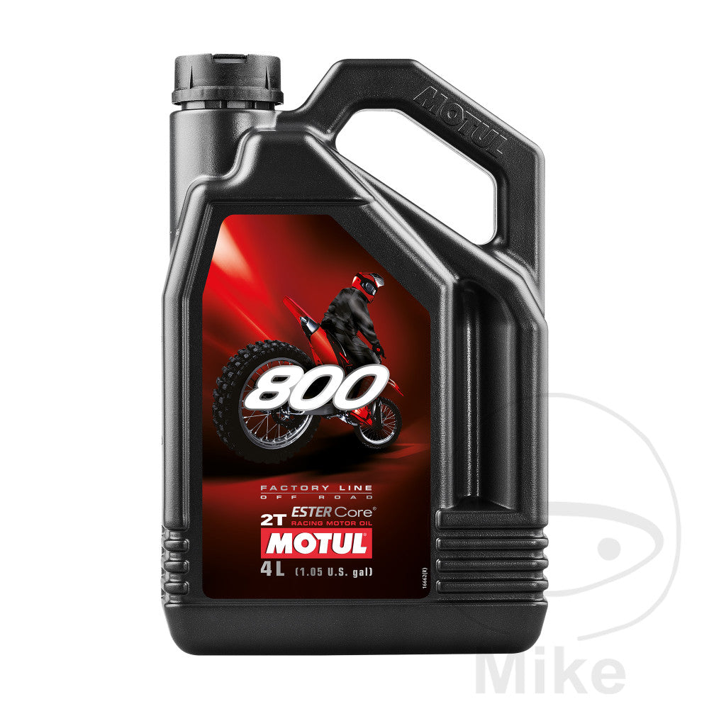 Huile Moteur 2 temps Motul 800 Factory Line Offroad Synthétique 4 L