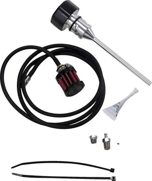 Jauge d'huile ventilée Feuling Parts Dipstick vented BLK ST18+