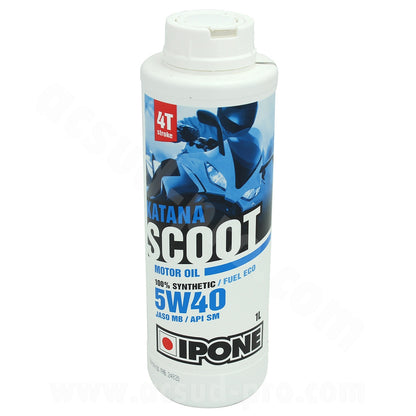 Huile moteur Ipone 4T Katana Scoot 5W40 100% synthèse 1L