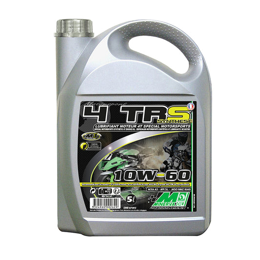 Huile moteur 4 temps MINERVA OIL 4TRS 10W60 synthèse 5L