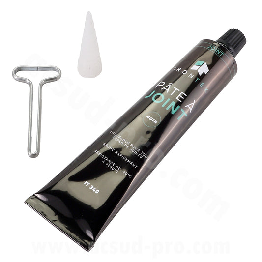 Silicone noir haute température 80 ml + 1 buse incluse Irontek IT340
