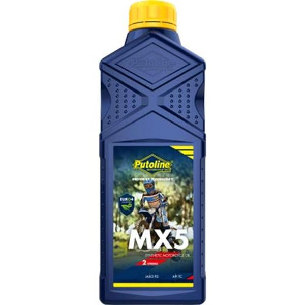 Huile moteur 2T MX5 synthétique 1L Putoline 70272