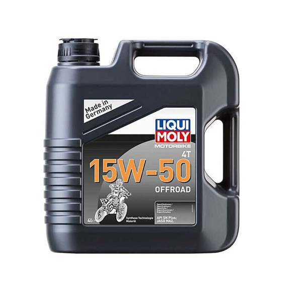 Huile moteur 4 temps Liqui Moly Moto Offroad 4T 15W50 synthétique 4 l