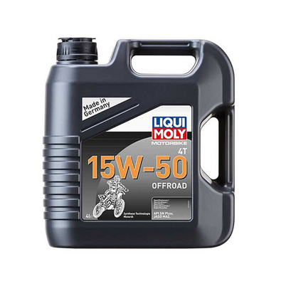 Huile moteur 4 temps Liqui Moly Moto Offroad 4T 15W50 synthétique 4 l