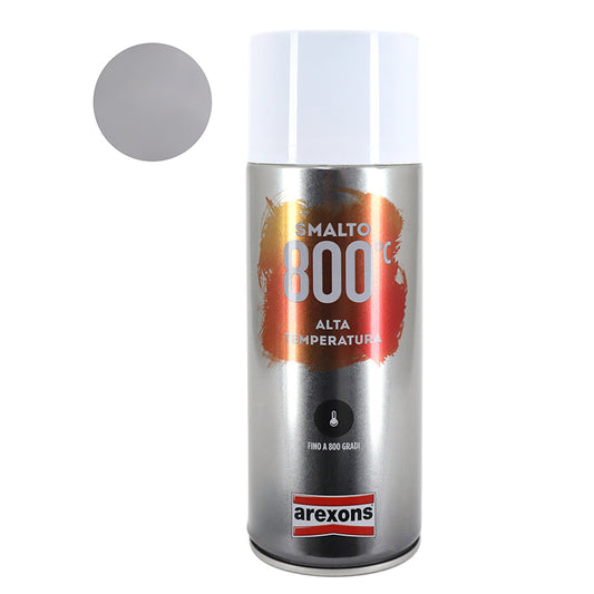 Bombe de peinture Arexons Pro haute température 800°C alu aérosol 400 ml