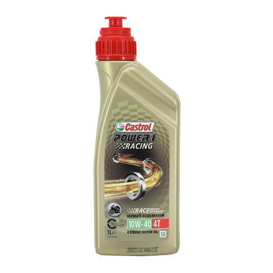 Huile moteur 4 temps Castrol Power 1 Racing 4T 10W40 synthétique 1 L