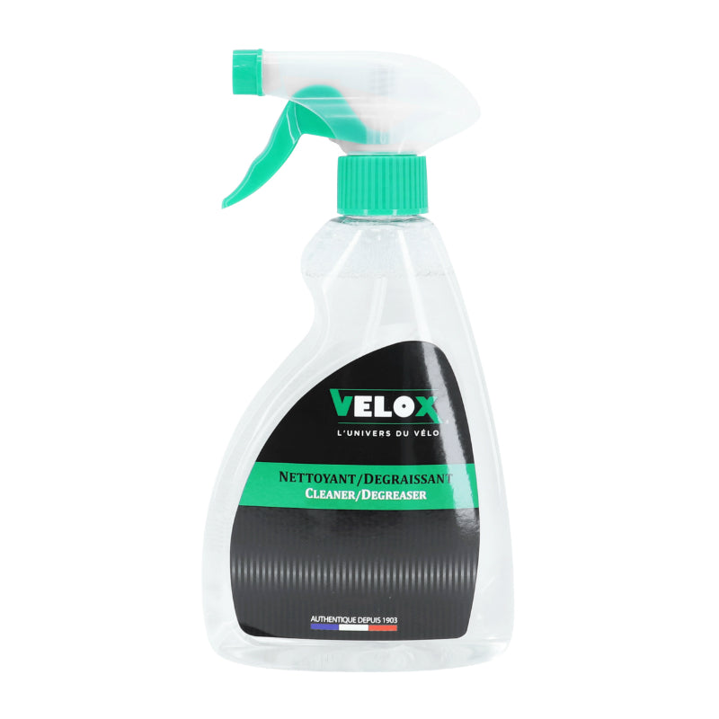 Nettoyant dégraissant vélo Velox Ecovert cadre et transmission spray 500 ml biodégradable