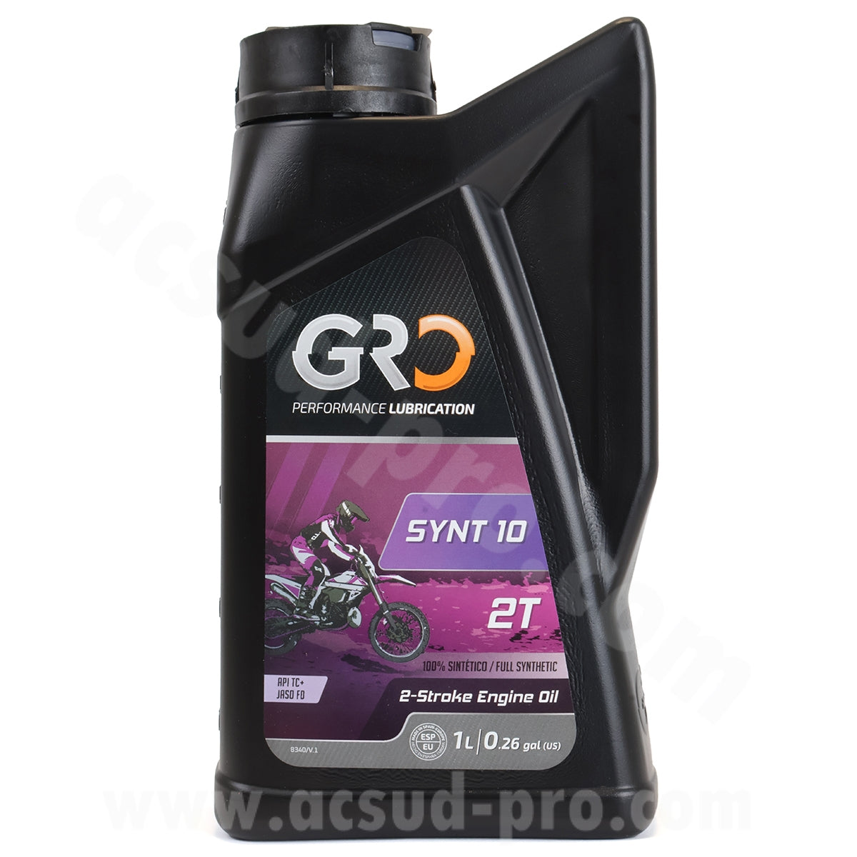 Huile moteur Global Racing Oil 2T SYNT-10 100% synthèse 1L