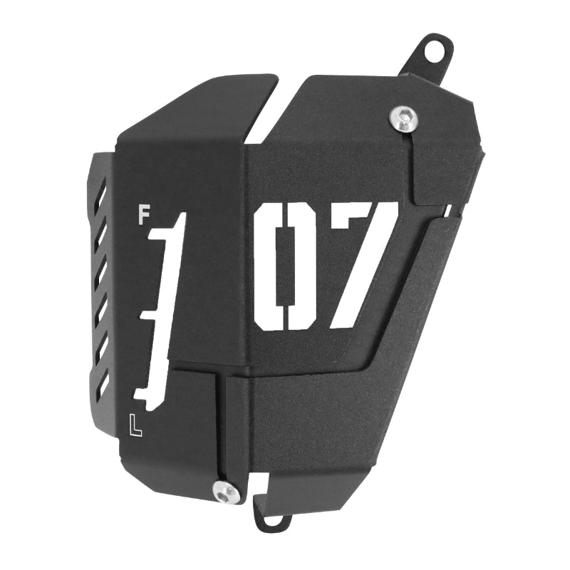 Couvercle de protection réservoir liquide de refroidissement aluminium noir Yamaha MT-07 700 2013-2017