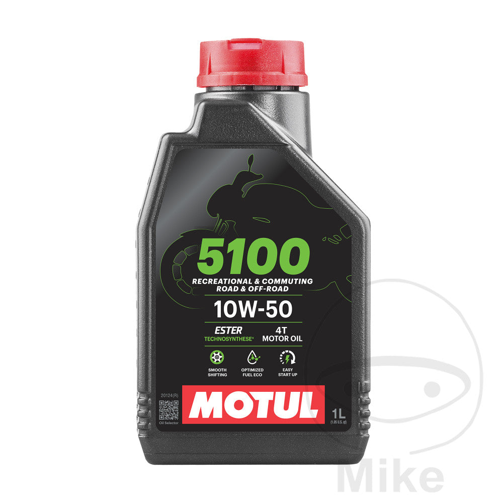 Huile Moteur Motul 10W50 4T HC-Synthèse 5100 1 Litre