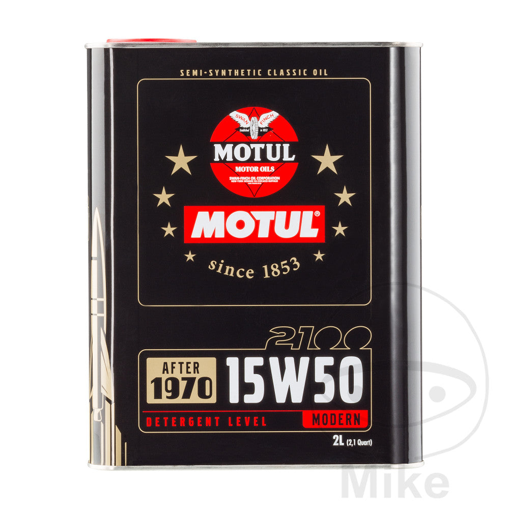 Huile Moteur Motul 15W50 4T Semi-Synthétique Classic 2 L