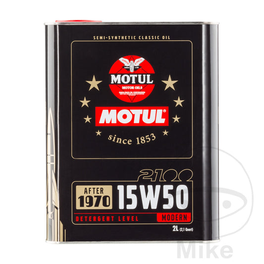 Huile Moteur Motul 15W50 4T Semi-Synthétique Classic 2 L