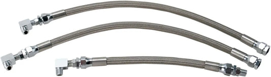 Kit de durites d'huile tressées en acier inoxydable DRAG SPECIALTIES