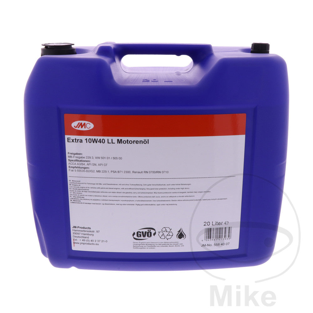 Huile moteur JMC EXTRA Alternative 10W40 LL 20L