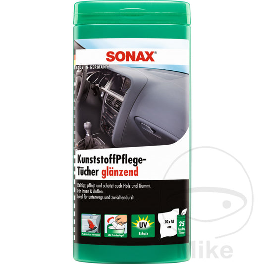 Chiffon d'entretien plastique Sonax - boîte de 25 pièces