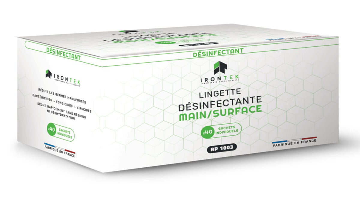 Boîte de 40 lingettes hydroalcooliques Brazoline