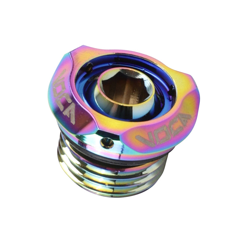 Bouchon d'huile boîte VOCA Evo V2 alu CNC néochrome Derbi 50 Senda GPR