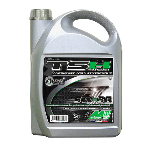 Huile moteur 4 temps synthèse MINERVA 5W30 FAP ACEA C2-C3 5L