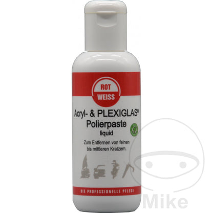Pâte à polir acrylique et plexiglas Rotweiss 150 ml rouge blanc