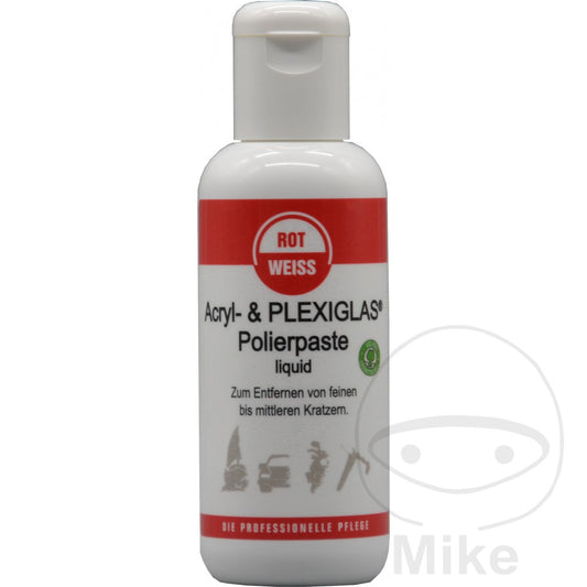 Pâte à polir acrylique et plexiglas Rotweiss 150 ml rouge blanc