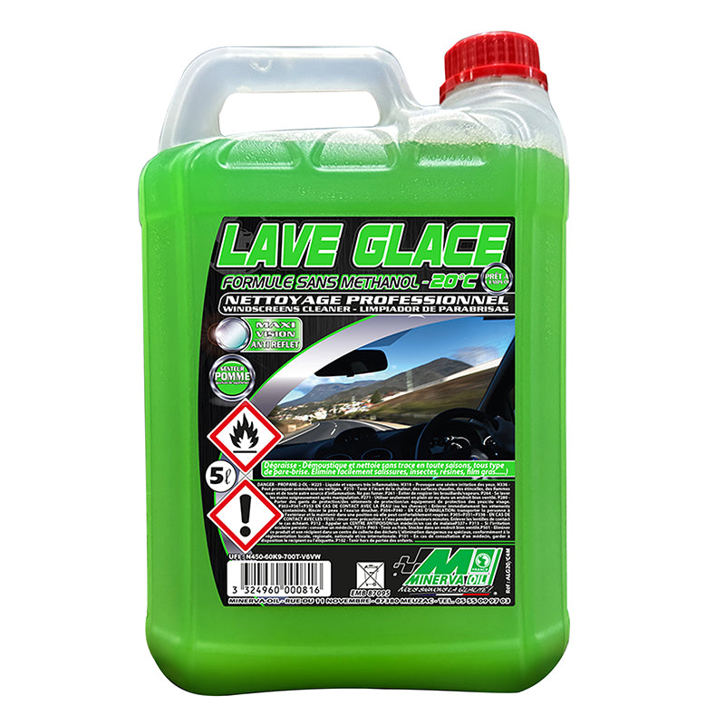 Lave-glace hiver été Minerva sans méthanol -20°C 5L