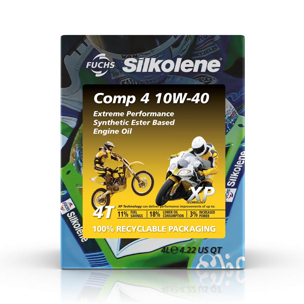 Silkolene Comp 4 10W40 XP - Huile moteur 4T 4L