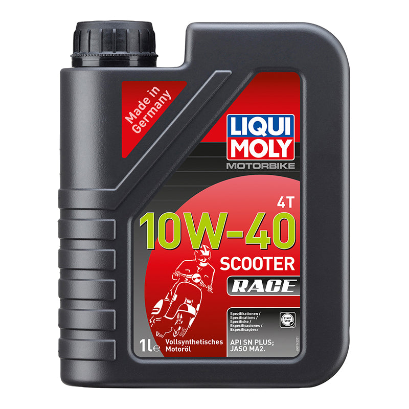 Huile moteur 4 temps Liqui Moly Scooter Race 4T 10W40 synthèse 1 L