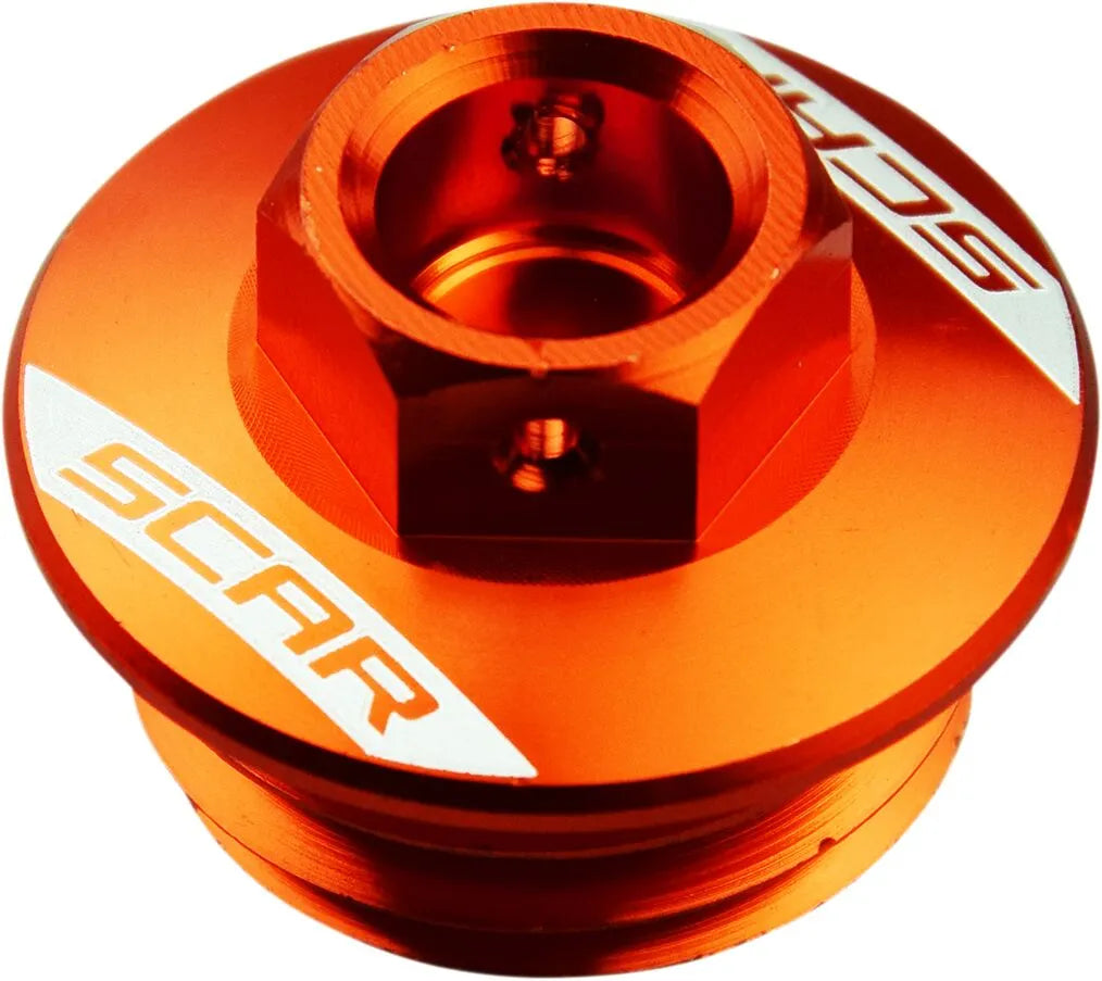 Bouchon de remplissage d'huile orange SCAR RACING