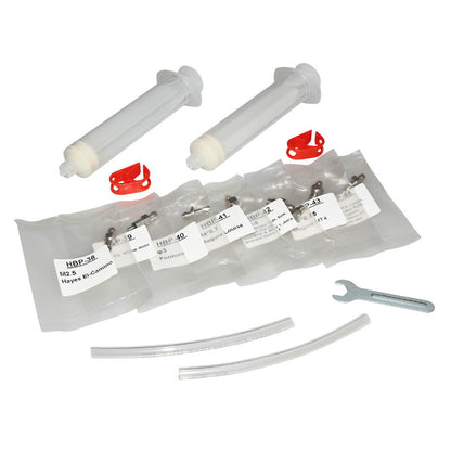 Kit de purge frein à disque BRAKCO pour frein hydraulique huile minérale et DOT avec adaptateurs