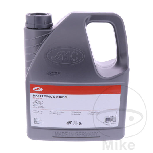 Huile moteur 20W50 4T 4 L JMC Maxx minérale