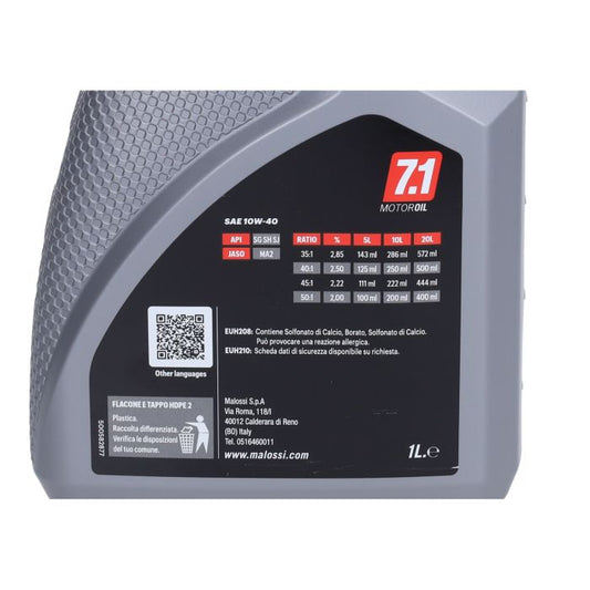 Huile moteur Malossi 10W40 scooter 1L