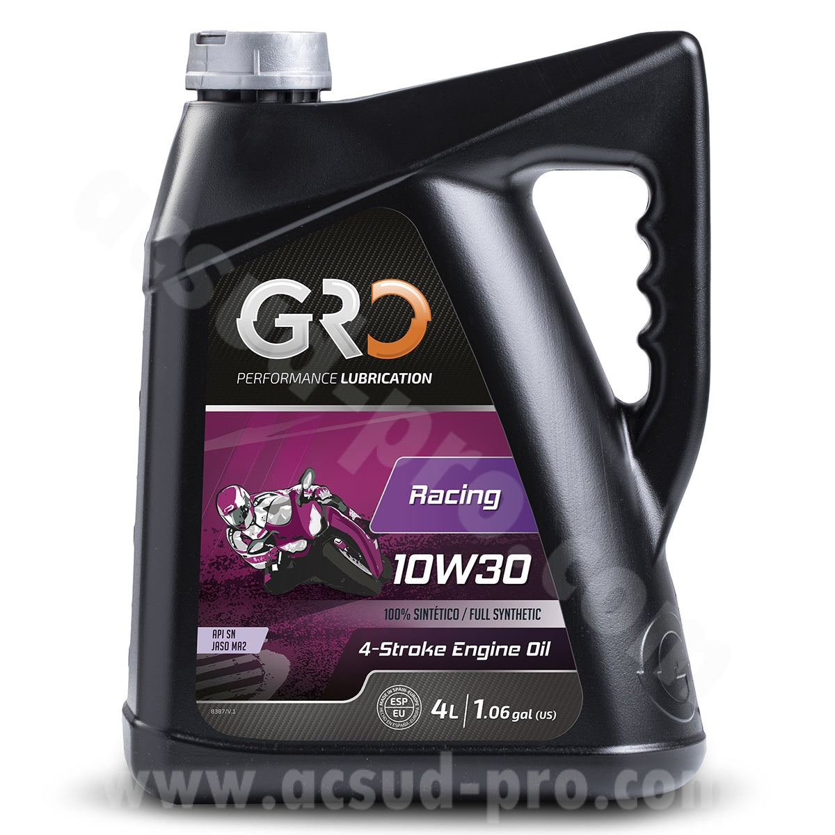 Huile moteur Global Racing 4T 10W30 100% synthèse 4L