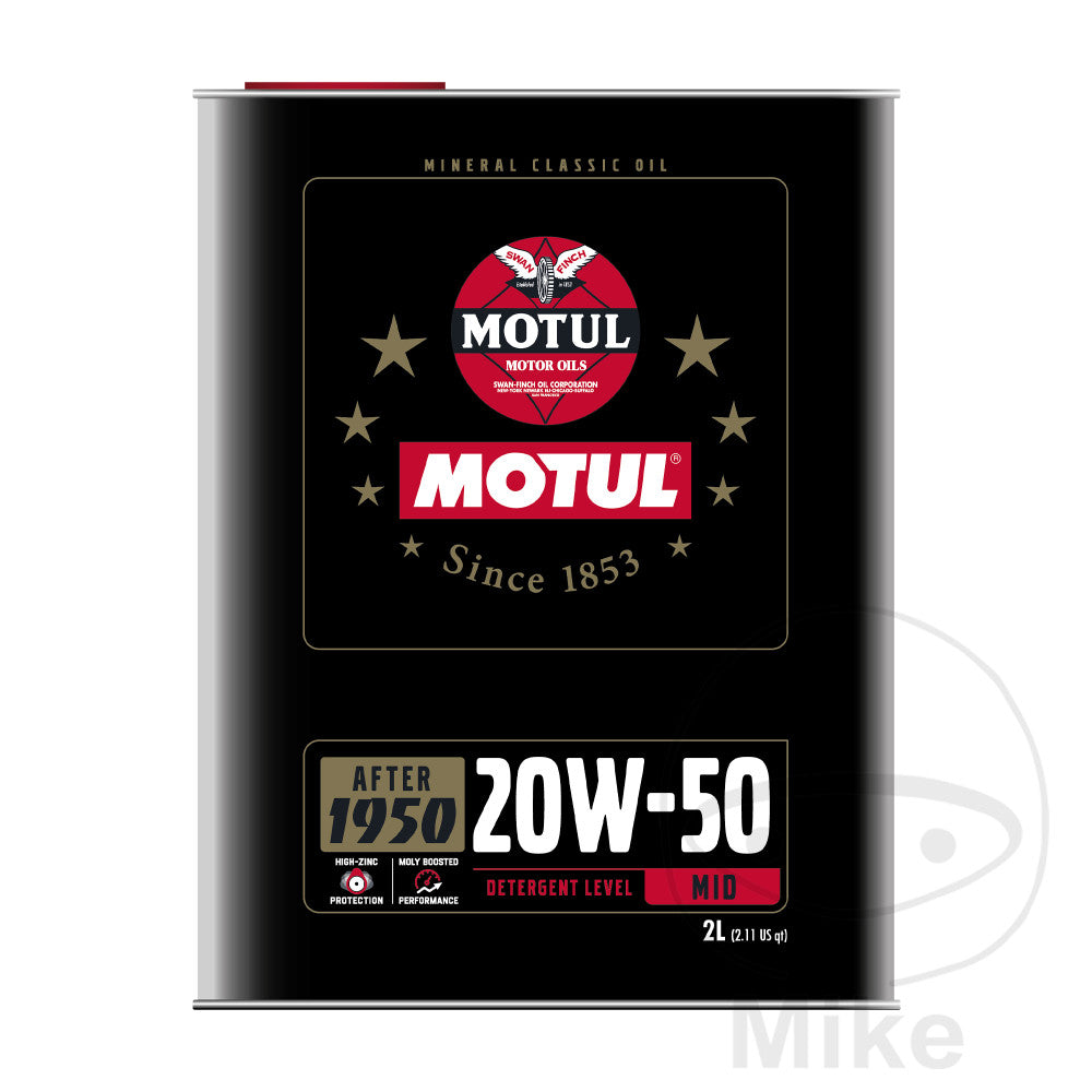 Huile Moteur Motul 20W50 4T Minérale Classic 2 L
